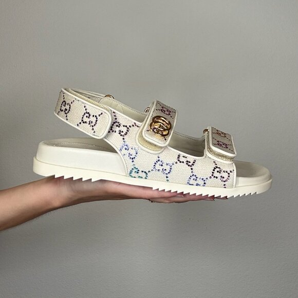 Gucci Crystal Dad Sandals - Picture 4 of 6